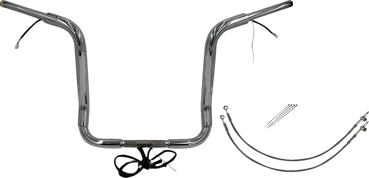 Handlebar Kit - Pointed Top - 16\" - Chrome 2014 - 2015