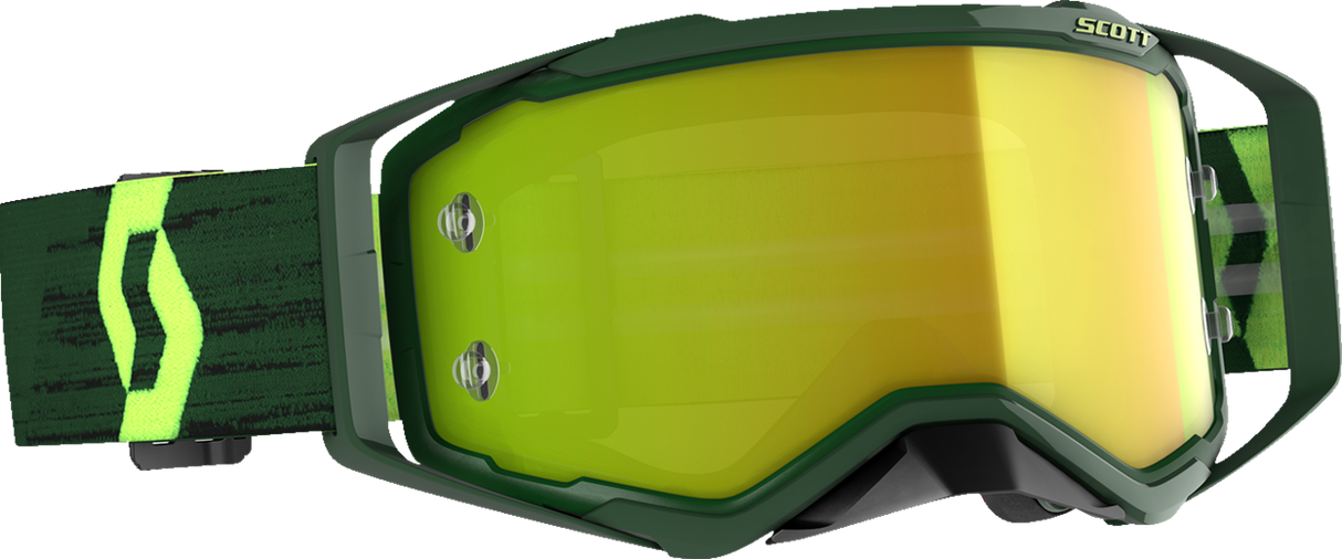 Prospect Goggles - Green/Hi-VizYellow - Yellow Chrome Works