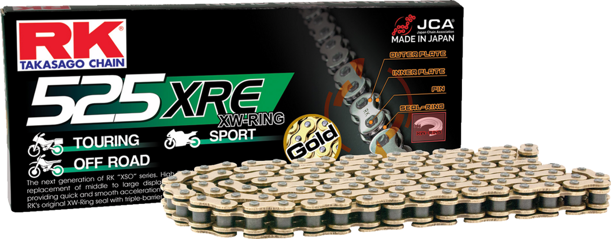 525 XRE - Drive Chain - 108 Links - Gold