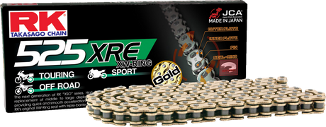 525 XRE - Connecting Link - Rivet - Gold