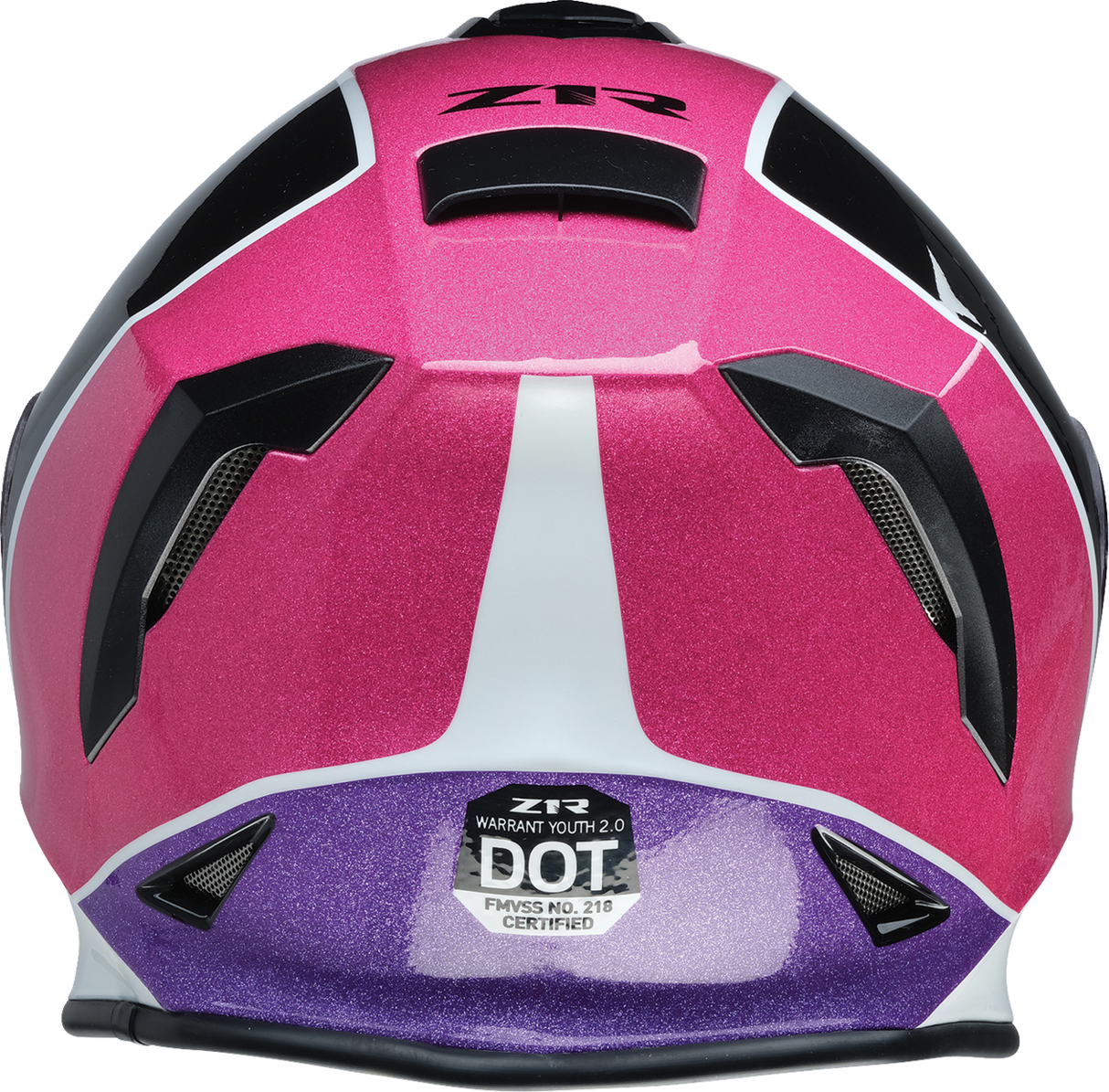 Youth Warrant 2.0 Helmet - Fresh Pow - Pink/Purple - Medium