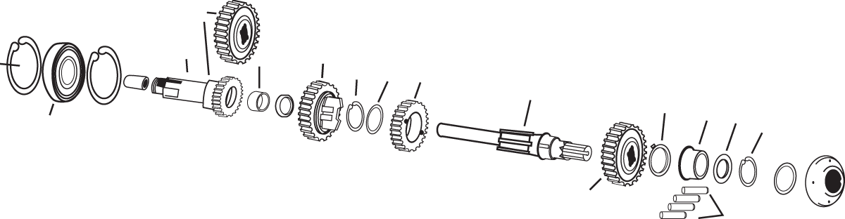 Mainshaft - 1st Gear 1952 - 1990