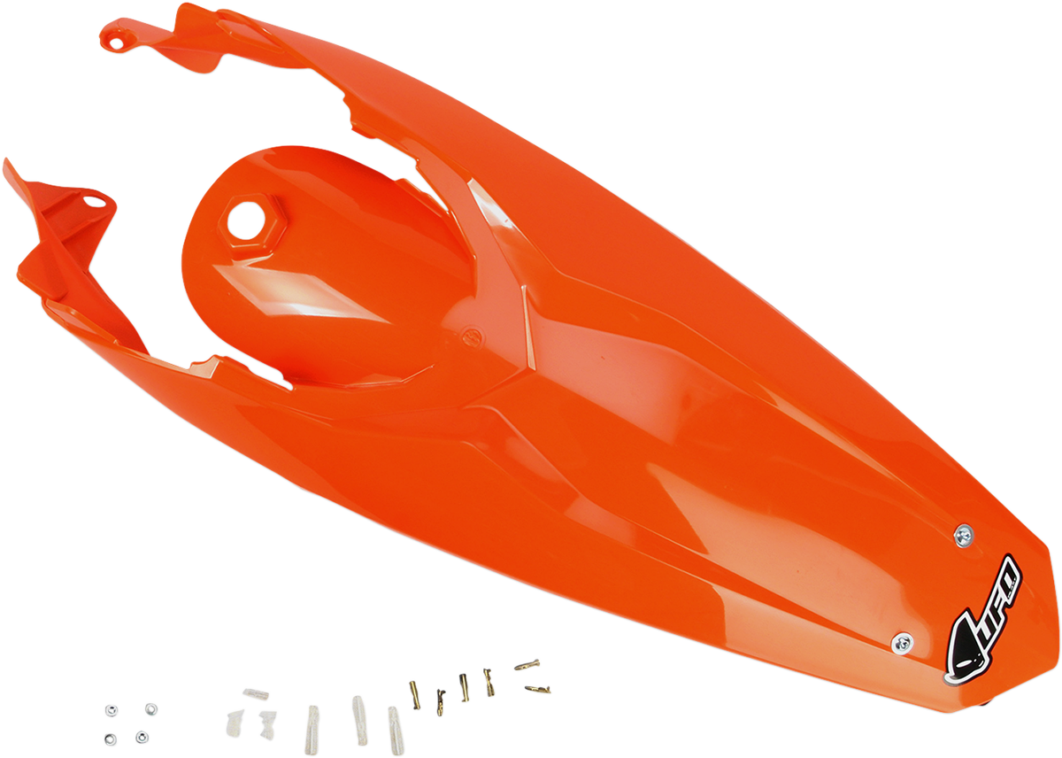 Enduro Rear Fender with Light - \'98-\'20 KTM Orange 2012 - 2016