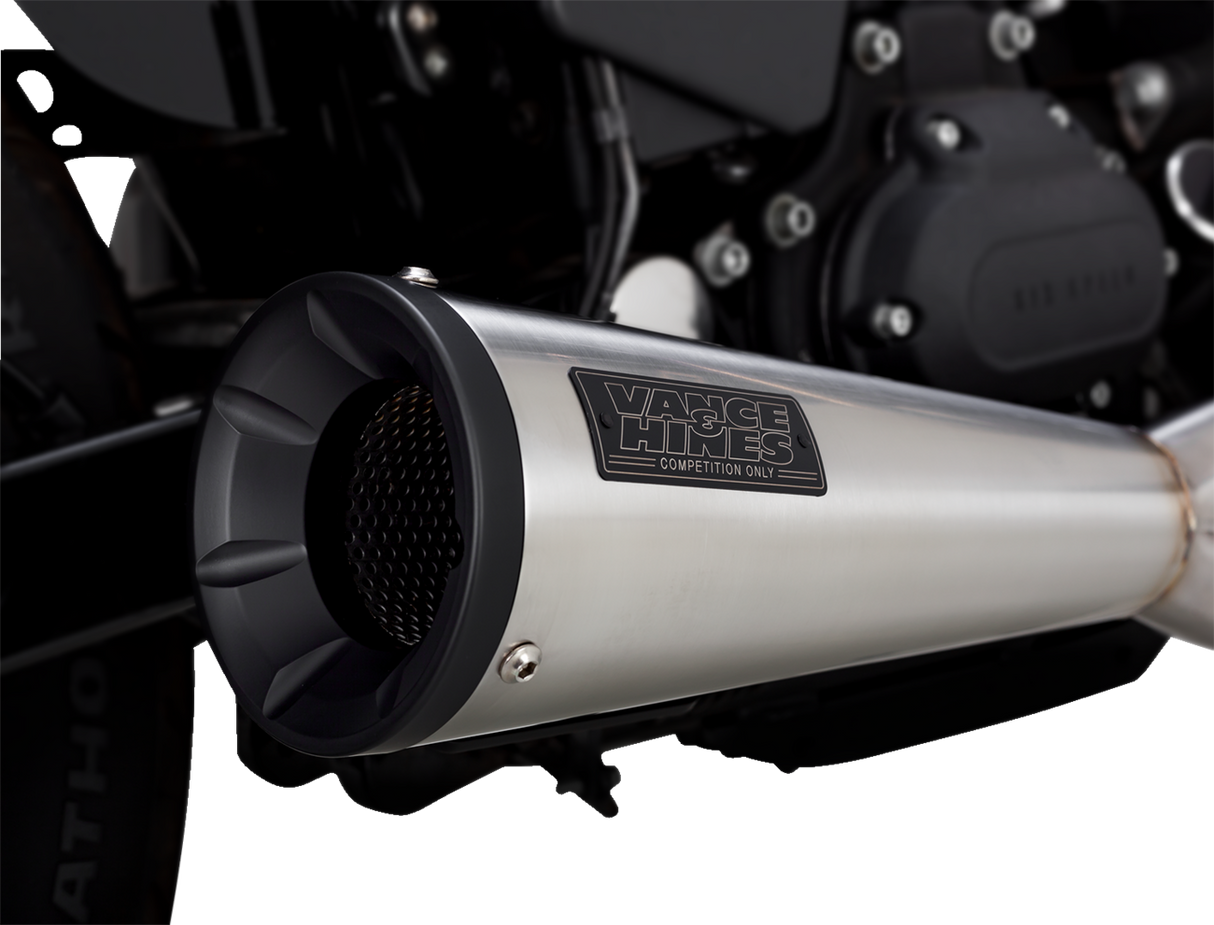 2-into-1 Upsweep Exhaust System - Brushed - Stainless Steel 2010 - 2017