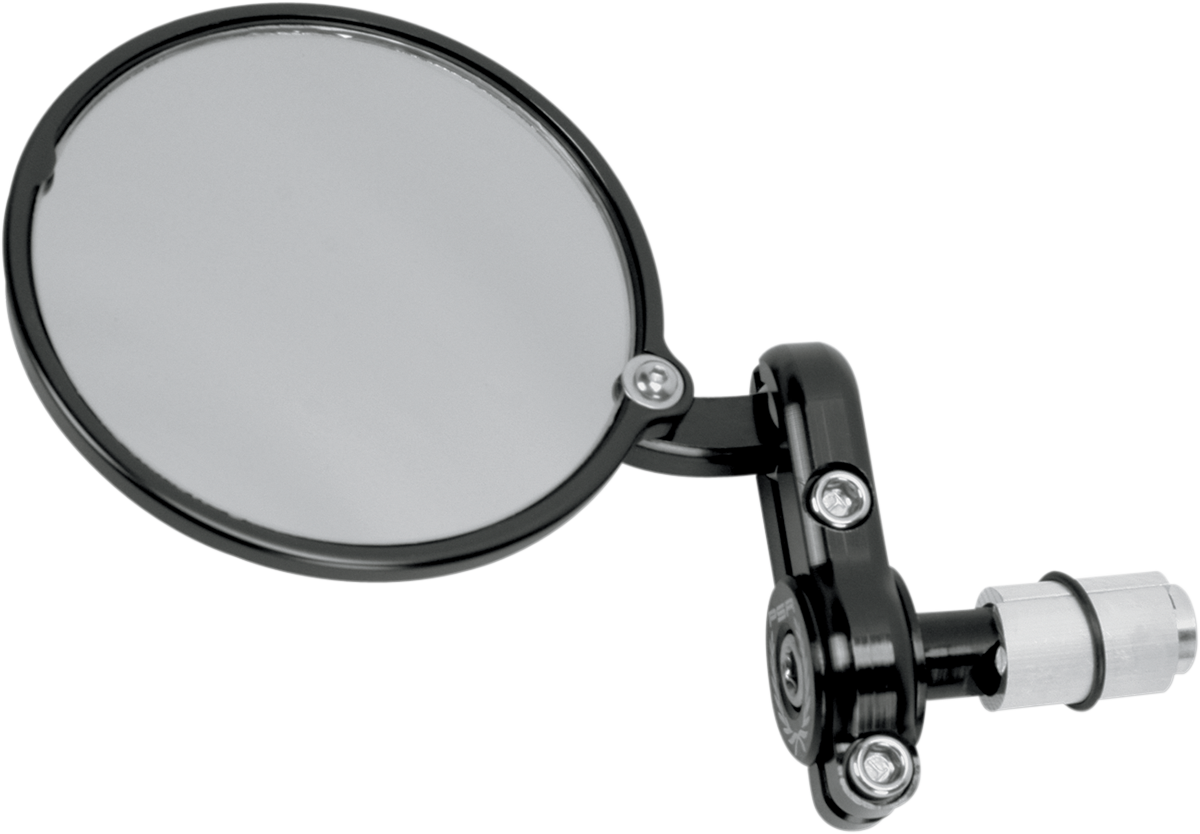 Mirror - Giorgio/Fixed Mount - Side View/Bar-End - Round - Black