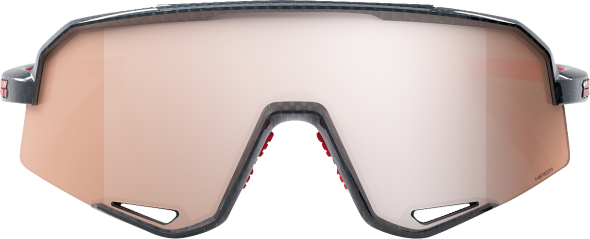 Slendale Sunglasses - Gloss Carbon Fiber - HiPER Crimson Silver