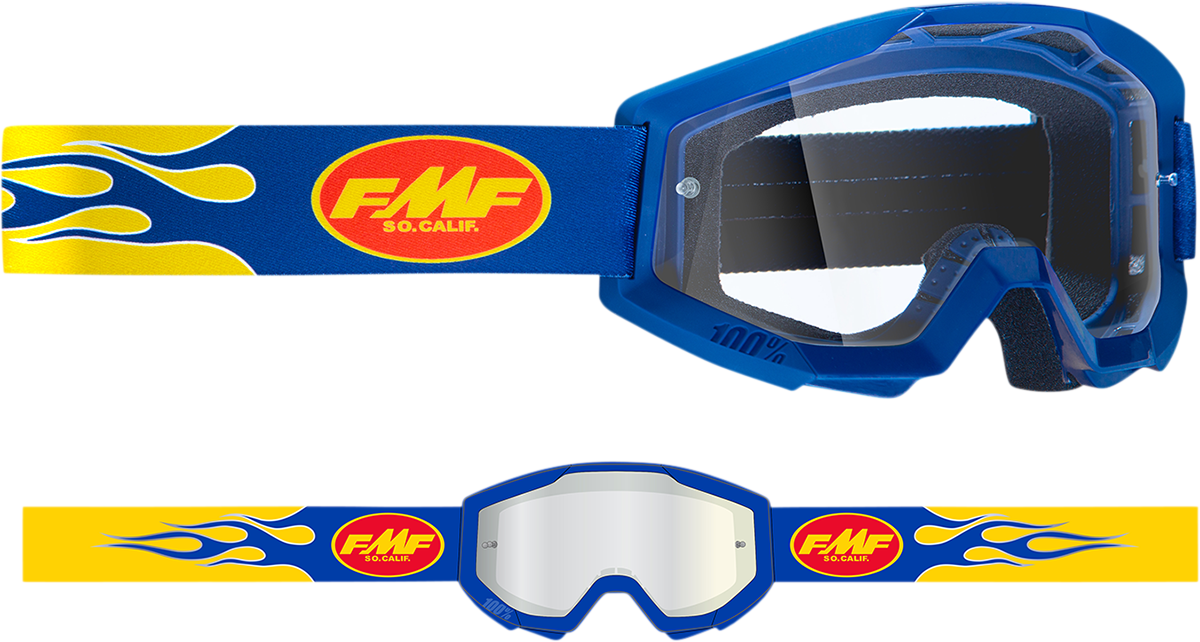 PowerCore Goggles - Flame - Navy - Clear