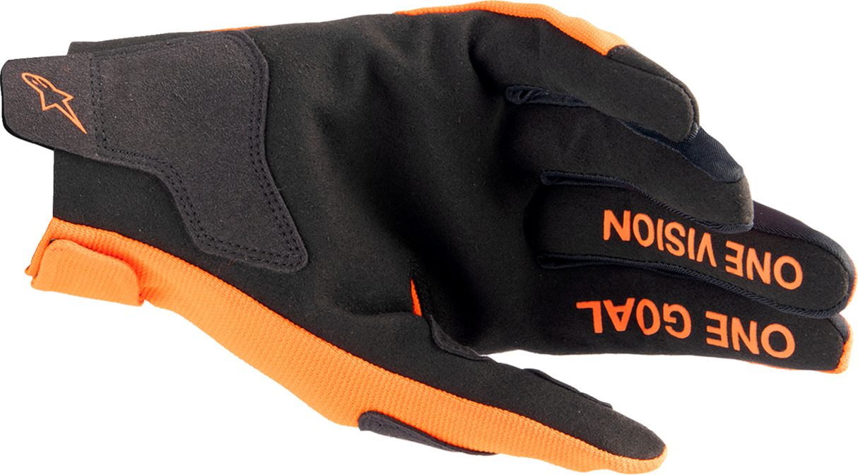 Youth Radar Gloves - Hot Orange/Black - XS