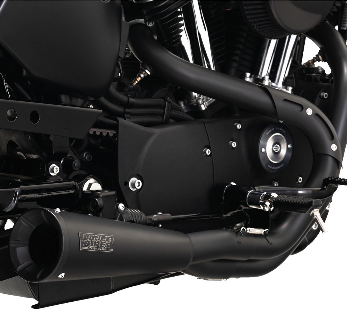 Upsweep 2-into-1 Exhaust System - Stainless Steel - Black 2004 - 2013