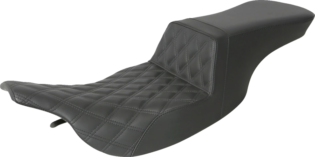 Tour Step-Up Seat - Front Lattice Stitch - Black - FL \'97-\'07 1997 - 2007