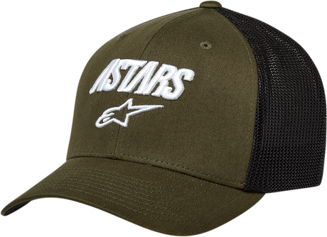 Angle Mesh Hat - Military Green/Black - Small/Medium