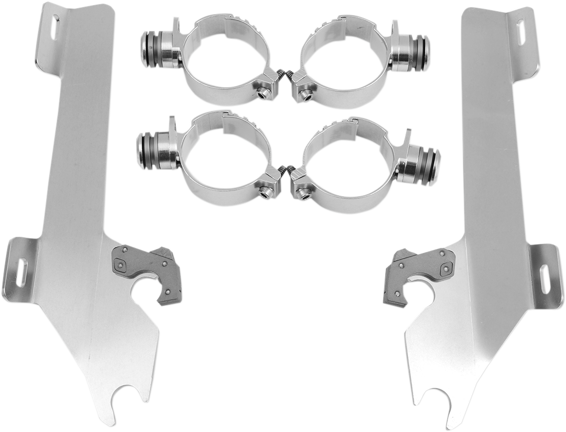 Batwing Trigger Lock Mounting Kit - Kingpin - Polished 2004 - 2013