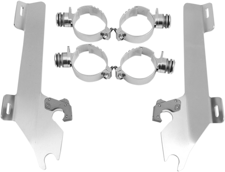 Batwing Trigger Lock Mounting Kit - Kingpin - Polished 2004 - 2013