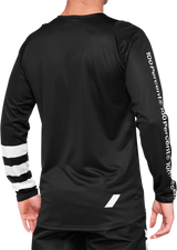 R-Core Long-Sleeve Jersey - Black/White - Large