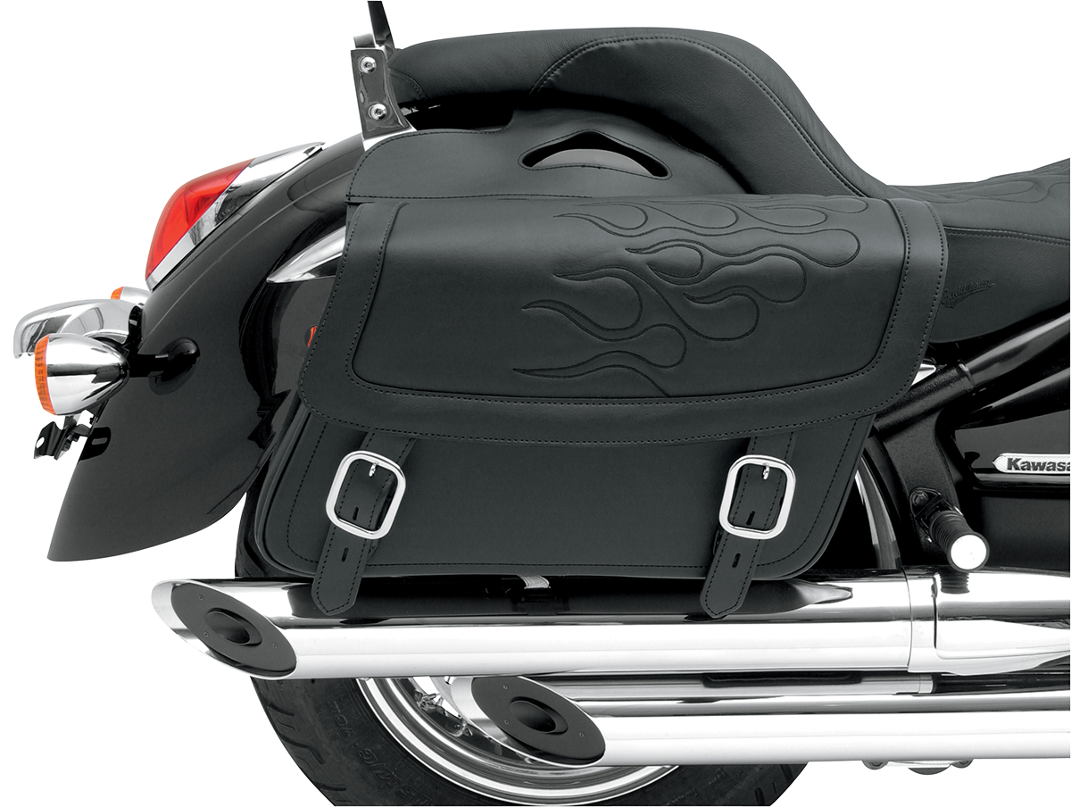 Flame Saddlebag - Black - Jumbo