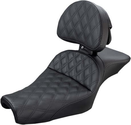 Explorer Seat - With Backrest - Lattice Stitched - Black - XL \'04-\'22 2004 - 2022