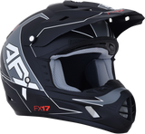 FX-17 Helmet - Aced - Matte Black/White - Small