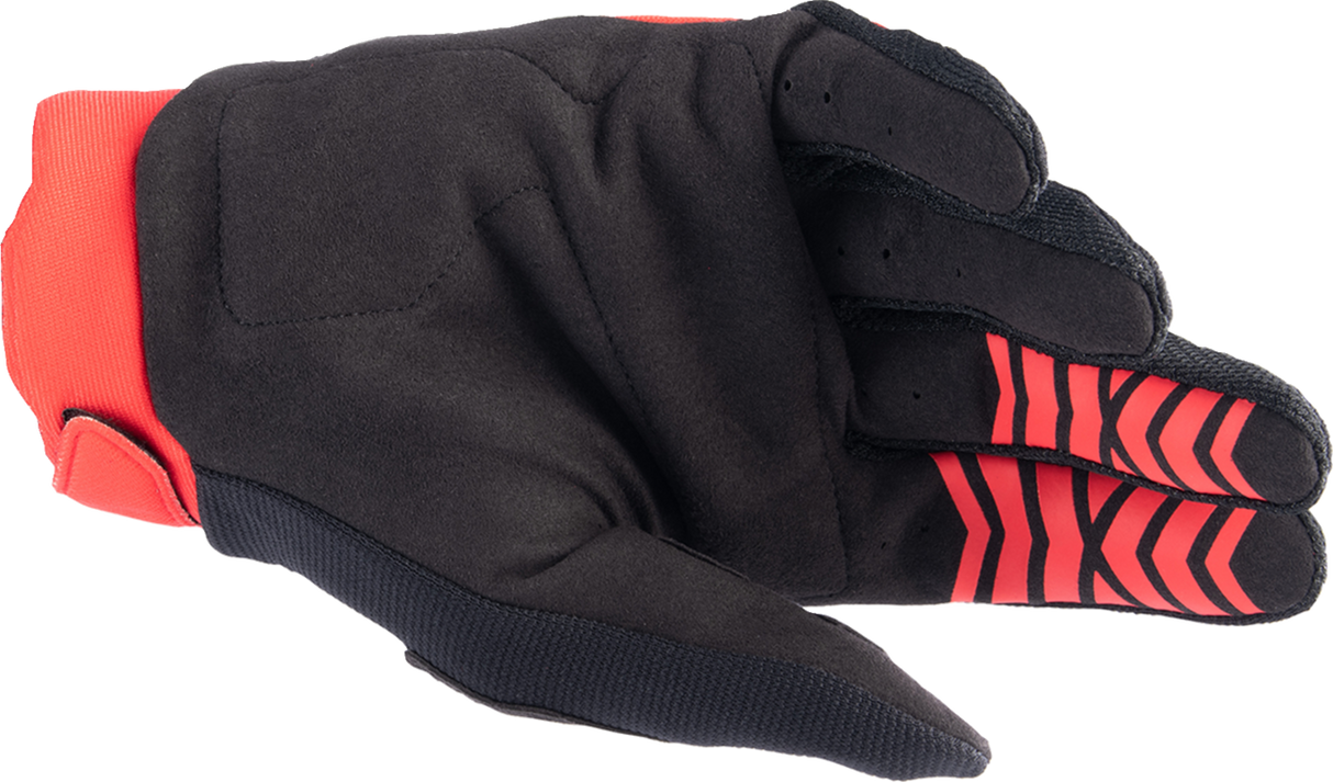 Honda Full Bore Gloves - Bright Red/Black - Medium