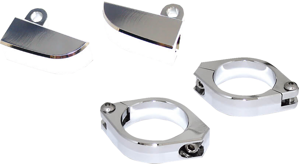 Turn Signal Mount with 42-43 mm Clamp - Chrome