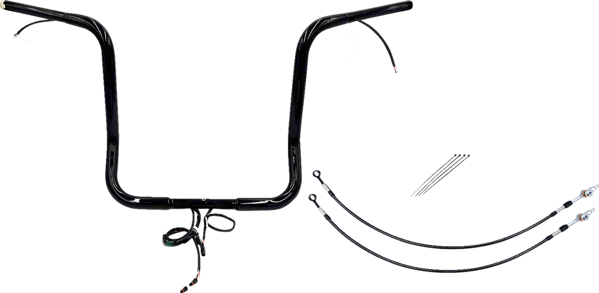 Handlebar Kit - Pointed Top - 16\" - Black 2016 - 2020