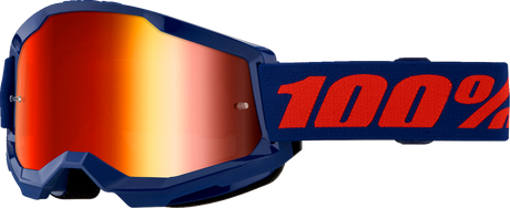 Strata 2 Goggle - Navy - Red Mirror