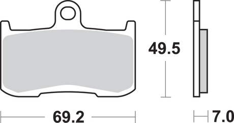 HS Brake Pads - 782HS 2008 - 2011