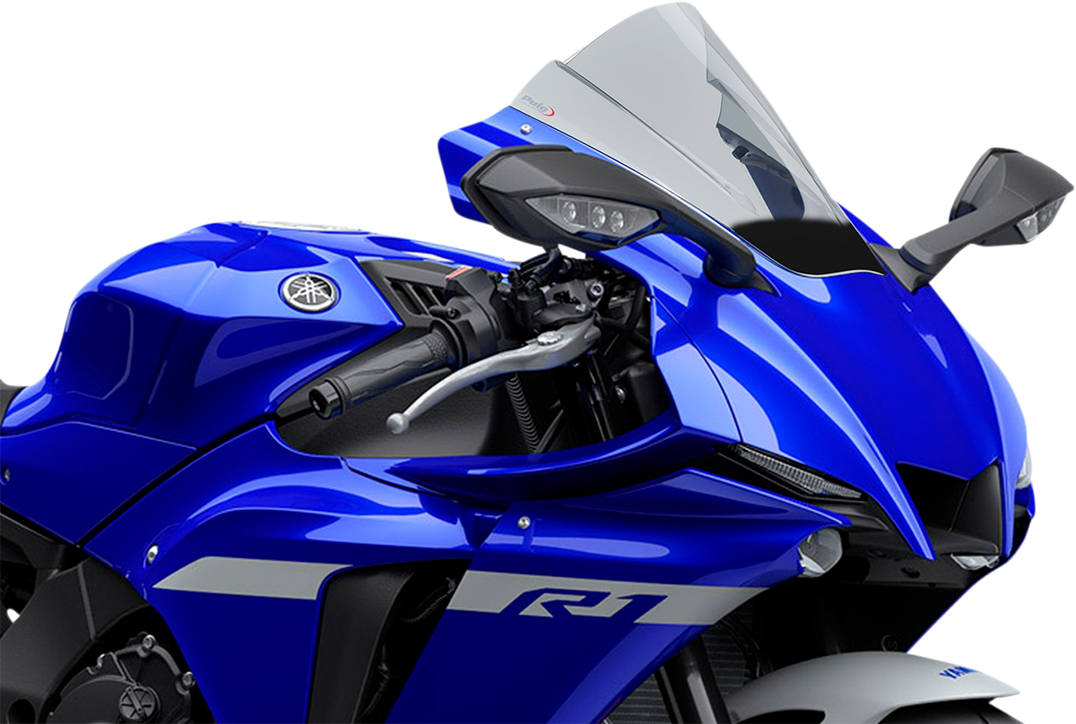 Race Windscreen - 13-1/4\" - Smoke - YZF-R1 2020 - 2024