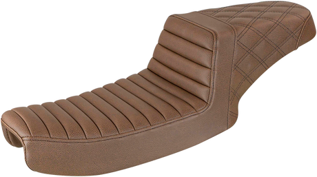 Step-Up Seat - Front Tuck-n-Roll/Rear Lattice Stitch - Brown 1991 - 1995