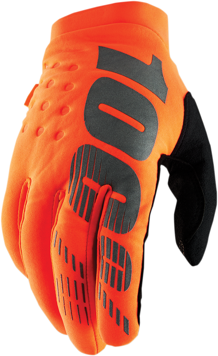 Youth Brisker Gloves - Orange/Black - Large