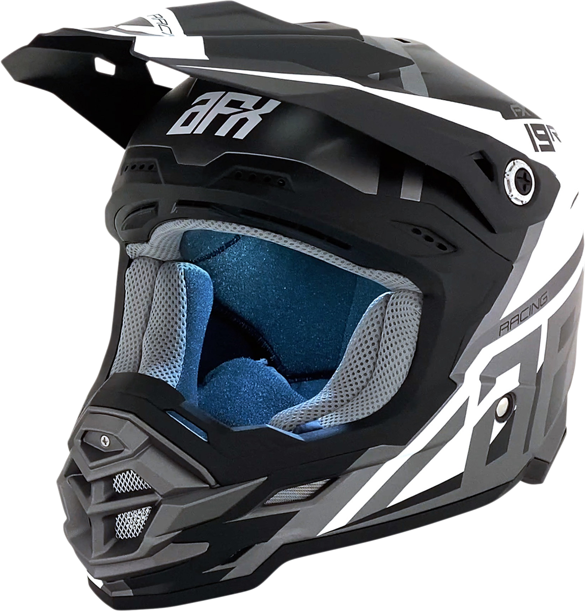 FX-19R Helmet - Racing - Frost Gray - Large