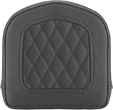 Sissy Bar Pad - Lattice Stitched - Black