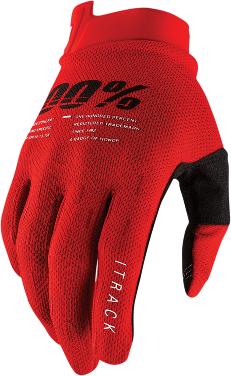 iTrack Gloves - Red - XL