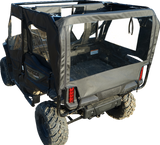 Soft Doors - Middle/Rear Windows - Black - Honda Pioneer 1000 2016 - 2023