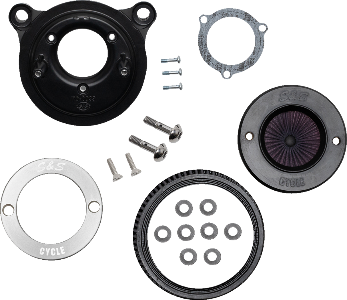 Air Stinger Stealth Air Cleaner Kit - Black Chrome Ring 2001 - 2017