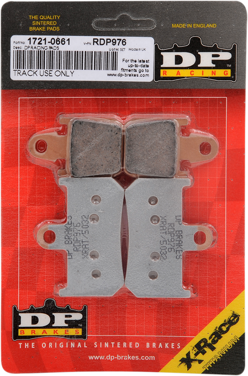 RDP Racing Brake Pads - YZF 1000 R 2007 - 2020