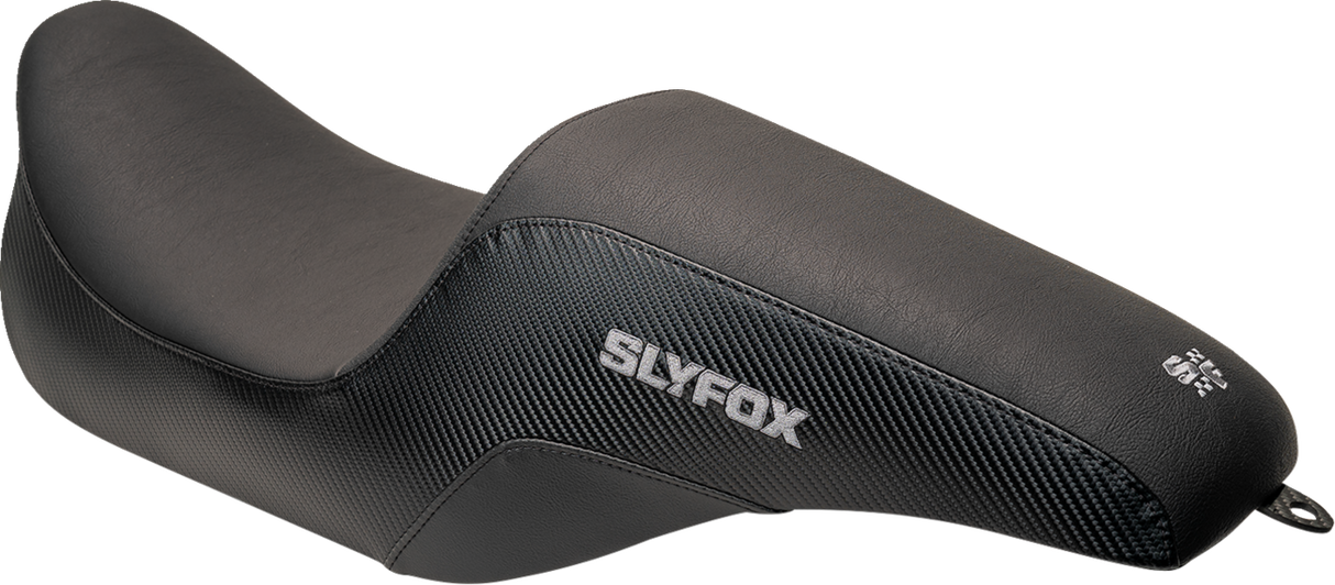 Slyfox Seat - Gray Logo - Smooth Vinyl - Carbon Fiber - FL \'08-\'23 2008 - 2023