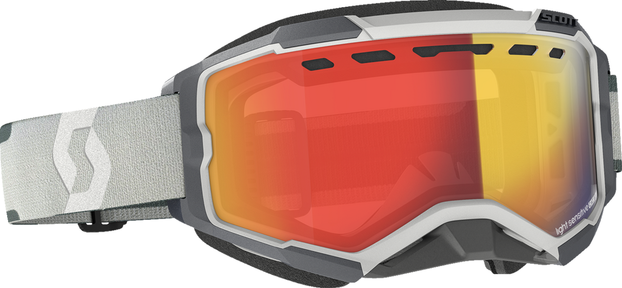 Fury Snow Goggles - Light Sensitive - Gray - Red Chrome