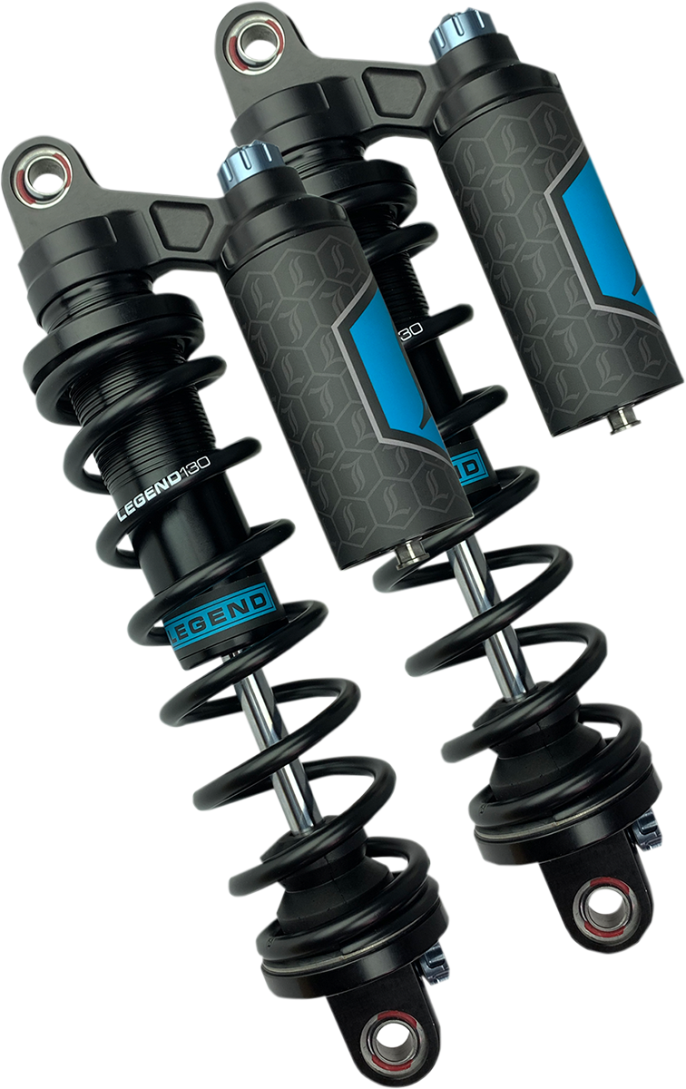 REVO ARC Piggyback Shocks - Heavy Duty - Black - 13\" - \'99-\'17 Dyna 1999 - 2017