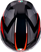 K3 Helmet - Striga - Black/Gray/Red - 2XL