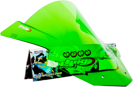 Race Windscreen - 16-1/8\" - Green - ZX10R 2011 - 2015