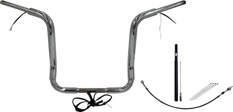 Handlebar Kit - Pointed Top - 16\" - Chrome 2021 - 2022