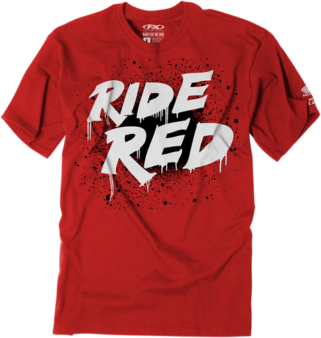 Youth Honda Splatter T-Shirt - Red - Medium