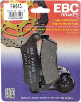 Organic Brake Pads - FA643 2014 - 2015