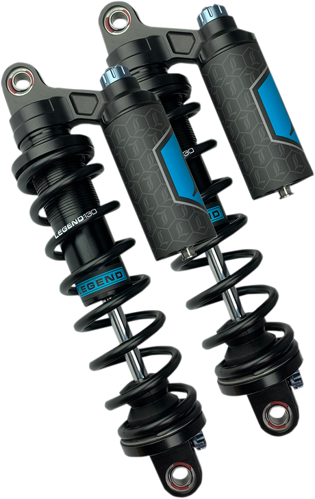 REVO ARC Piggyback Shocks - Heavy Duty - Black - 13\" - \'04+ Sportster 2004 - 2022