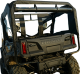 Soft Doors - Middle/Rear Windows - Black - Honda Pioneer 1000 2016 - 2023