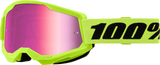 Strata 2 Goggle - Neon Yellow - Pink Mirror