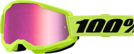 Strata 2 Goggle - Neon Yellow - Pink Mirror