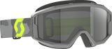 Primal Sand Dust Goggle - Light Gray/Neon Yellow - Dark Gray