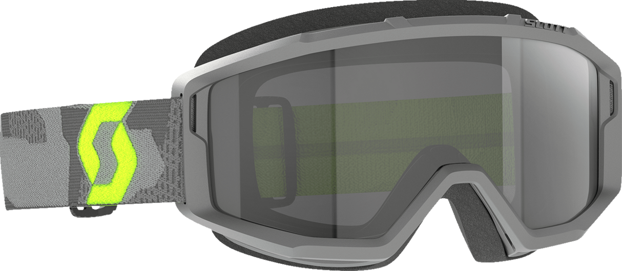 Primal Sand Dust Goggle - Light Gray/Neon Yellow - Dark Gray