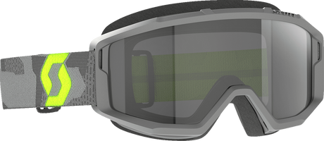 Primal Sand Dust Goggle - Light Gray/Neon Yellow - Dark Gray